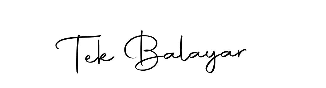 Create a beautiful signature design for name Tek Balayar. With this signature (Autography-DOLnW) fonts, you can make a handwritten signature for free. Tek Balayar signature style 10 images and pictures png