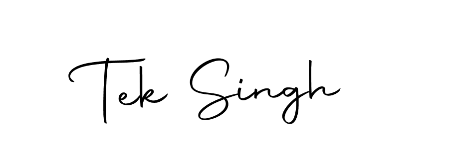 Create a beautiful signature design for name Tek Singh. With this signature (Autography-DOLnW) fonts, you can make a handwritten signature for free. Tek Singh signature style 10 images and pictures png