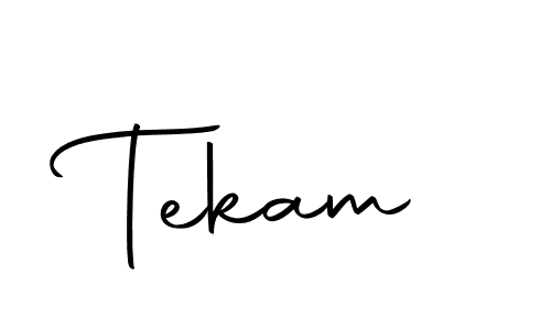 Make a beautiful signature design for name Tekam. With this signature (Autography-DOLnW) style, you can create a handwritten signature for free. Tekam signature style 10 images and pictures png