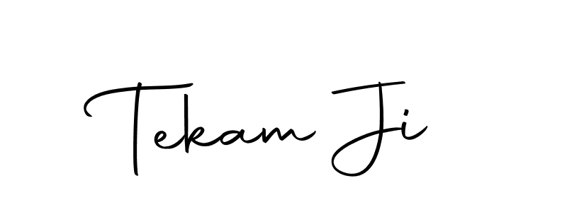 Make a beautiful signature design for name Tekam Ji. With this signature (Autography-DOLnW) style, you can create a handwritten signature for free. Tekam Ji signature style 10 images and pictures png