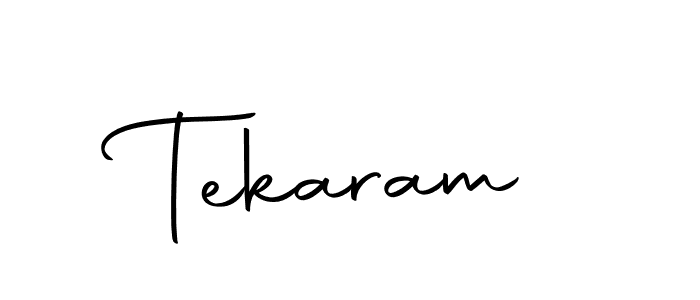 Create a beautiful signature design for name Tekaram. With this signature (Autography-DOLnW) fonts, you can make a handwritten signature for free. Tekaram signature style 10 images and pictures png