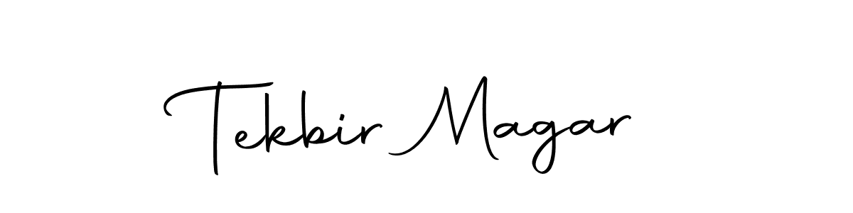 Make a beautiful signature design for name Tekbir Magar. With this signature (Autography-DOLnW) style, you can create a handwritten signature for free. Tekbir Magar signature style 10 images and pictures png