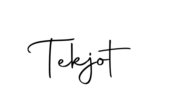 Create a beautiful signature design for name Tekjot. With this signature (Autography-DOLnW) fonts, you can make a handwritten signature for free. Tekjot signature style 10 images and pictures png