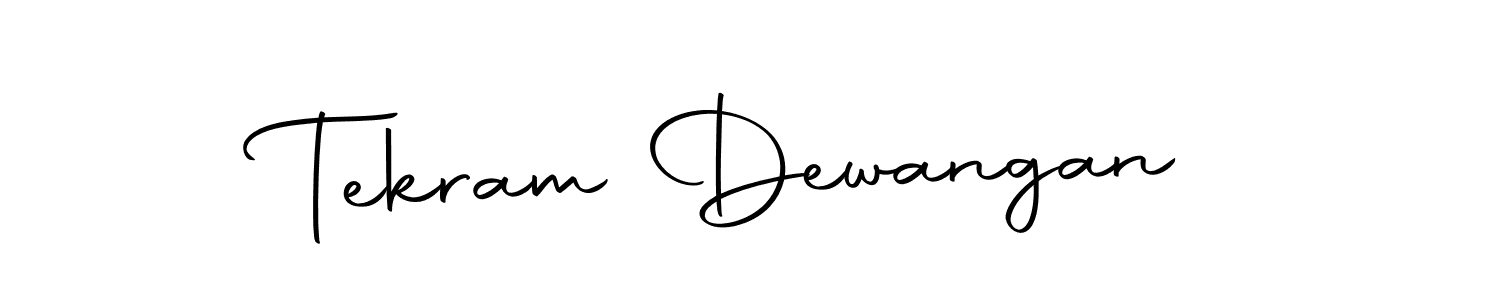 Design your own signature with our free online signature maker. With this signature software, you can create a handwritten (Autography-DOLnW) signature for name Tekram Dewangan. Tekram Dewangan signature style 10 images and pictures png