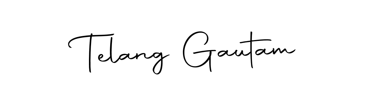 Also we have Telang Gautam name is the best signature style. Create professional handwritten signature collection using Autography-DOLnW autograph style. Telang Gautam signature style 10 images and pictures png