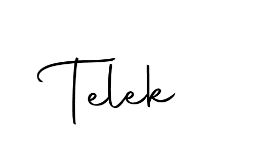 Use a signature maker to create a handwritten signature online. With this signature software, you can design (Autography-DOLnW) your own signature for name Telek. Telek signature style 10 images and pictures png