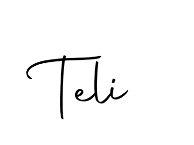 You should practise on your own different ways (Autography-DOLnW) to write your name (Teli) in signature. don't let someone else do it for you. Teli signature style 10 images and pictures png