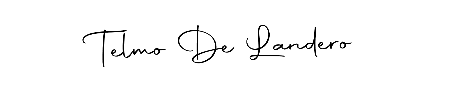 Telmo De Landero stylish signature style. Best Handwritten Sign (Autography-DOLnW) for my name. Handwritten Signature Collection Ideas for my name Telmo De Landero. Telmo De Landero signature style 10 images and pictures png