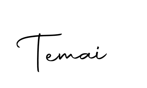 Design your own signature with our free online signature maker. With this signature software, you can create a handwritten (Autography-DOLnW) signature for name Temai. Temai signature style 10 images and pictures png