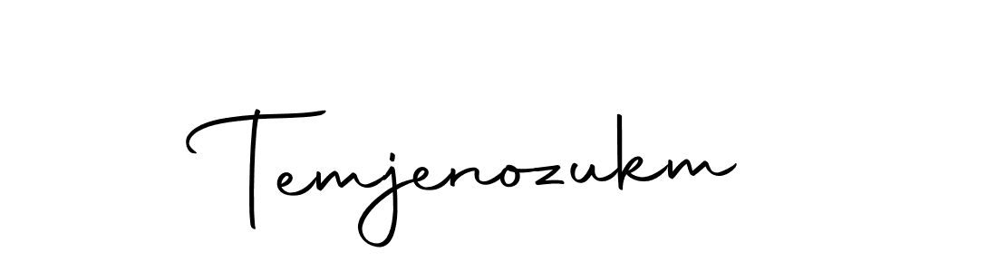 The best way (Autography-DOLnW) to make a short signature is to pick only two or three words in your name. The name Temjenozukm include a total of six letters. For converting this name. Temjenozukm signature style 10 images and pictures png