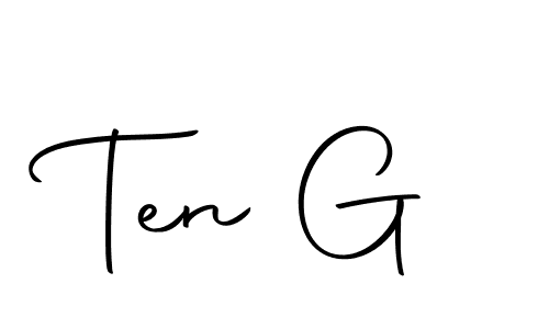Create a beautiful signature design for name Ten G. With this signature (Autography-DOLnW) fonts, you can make a handwritten signature for free. Ten G signature style 10 images and pictures png
