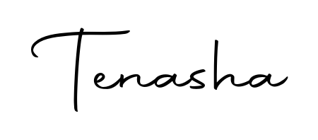 A stylish, flowing autograph style designed for name Tenasha using Autography-DOLnW typography. Perfect for digital creative projects. Tenasha signature style 10 images and pictures png