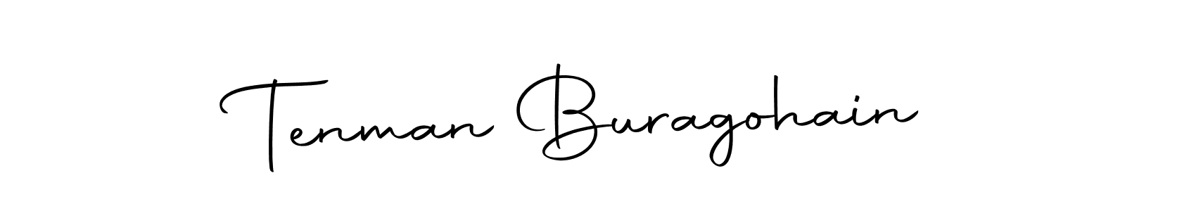 Create a beautiful signature design for name Tenman Buragohain. With this signature (Autography-DOLnW) fonts, you can make a handwritten signature for free. Tenman Buragohain signature style 10 images and pictures png