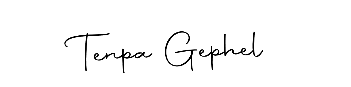 Design your own signature with our free online signature maker. With this signature software, you can create a handwritten (Autography-DOLnW) signature for name Tenpa Gephel. Tenpa Gephel signature style 10 images and pictures png