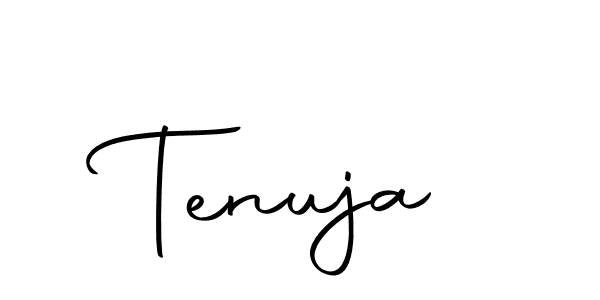 Make a beautiful signature design for name Tenuja. With this signature (Autography-DOLnW) style, you can create a handwritten signature for free. Tenuja signature style 10 images and pictures png