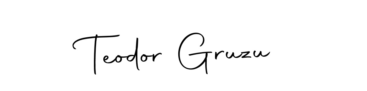 Make a short Teodor Gruzu signature style. Manage your documents anywhere anytime using Autography-DOLnW. Create and add eSignatures, submit forms, share and send files easily. Teodor Gruzu signature style 10 images and pictures png