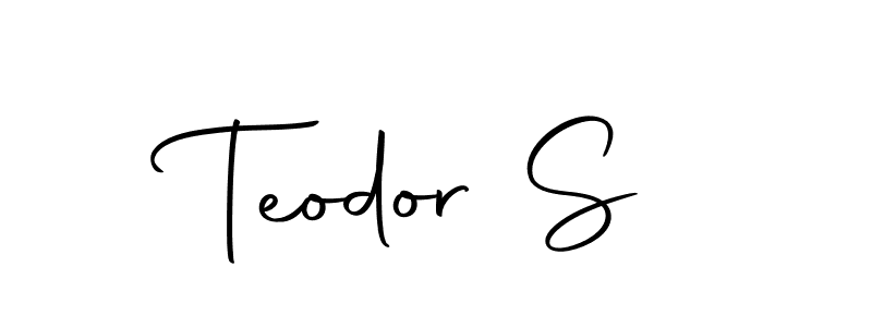 Make a beautiful signature design for name Teodor S. Use this online signature maker to create a handwritten signature for free. Teodor S signature style 10 images and pictures png