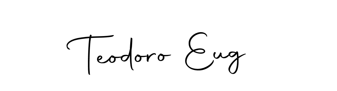 Teodoro Eug stylish signature style. Best Handwritten Sign (Autography-DOLnW) for my name. Handwritten Signature Collection Ideas for my name Teodoro Eug. Teodoro Eug signature style 10 images and pictures png