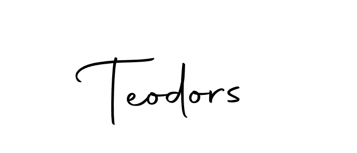 Create a beautiful signature design for name Teodors. With this signature (Autography-DOLnW) fonts, you can make a handwritten signature for free. Teodors signature style 10 images and pictures png