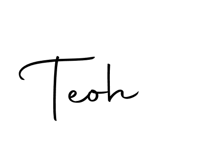 Use a signature maker to create a handwritten signature online. With this signature software, you can design (Autography-DOLnW) your own signature for name Teoh. Teoh signature style 10 images and pictures png