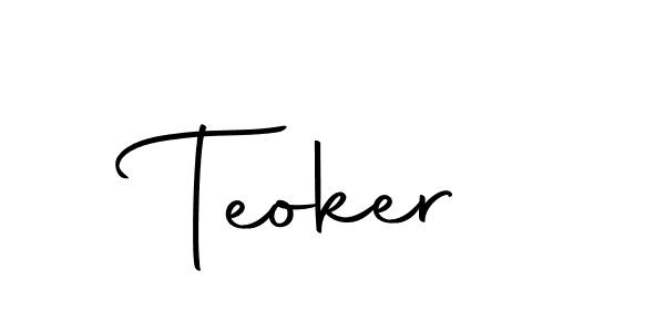 Best and Professional Signature Style for Teoker. Autography-DOLnW Best Signature Style Collection. Teoker signature style 10 images and pictures png