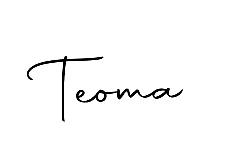 Create a beautiful signature design for name Teoma. With this signature (Autography-DOLnW) fonts, you can make a handwritten signature for free. Teoma signature style 10 images and pictures png