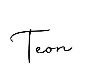 How to make Teon signature? Autography-DOLnW is a professional autograph style. Create handwritten signature for Teon name. Teon signature style 10 images and pictures png
