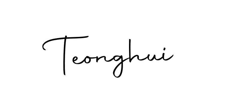 Create a beautiful signature design for name Teonghui. With this signature (Autography-DOLnW) fonts, you can make a handwritten signature for free. Teonghui signature style 10 images and pictures png