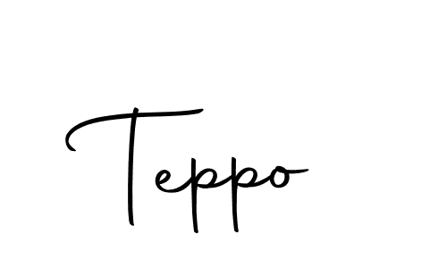 Make a beautiful signature design for name Teppo. With this signature (Autography-DOLnW) style, you can create a handwritten signature for free. Teppo signature style 10 images and pictures png