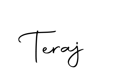 How to Draw Teraj signature style? Autography-DOLnW is a latest design signature styles for name Teraj. Teraj signature style 10 images and pictures png