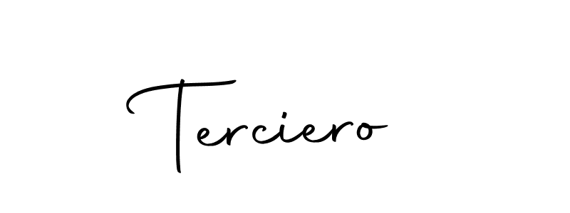 Use a signature maker to create a handwritten signature online. With this signature software, you can design (Autography-DOLnW) your own signature for name Terciero. Terciero signature style 10 images and pictures png