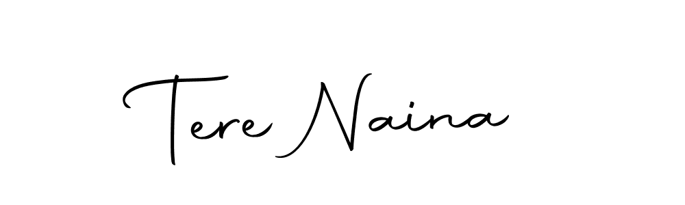 Tere Naina stylish signature style. Best Handwritten Sign (Autography-DOLnW) for my name. Handwritten Signature Collection Ideas for my name Tere Naina. Tere Naina signature style 10 images and pictures png