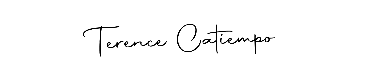 How to make Terence Catiempo name signature. Use Autography-DOLnW style for creating short signs online. This is the latest handwritten sign. Terence Catiempo signature style 10 images and pictures png
