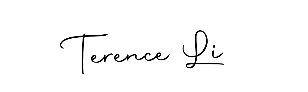 Create a beautiful signature design for name Terence Li. With this signature (Autography-DOLnW) fonts, you can make a handwritten signature for free. Terence Li signature style 10 images and pictures png