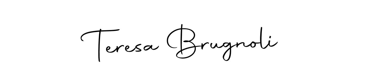 You should practise on your own different ways (Autography-DOLnW) to write your name (Teresa Brugnoli) in signature. don't let someone else do it for you. Teresa Brugnoli signature style 10 images and pictures png