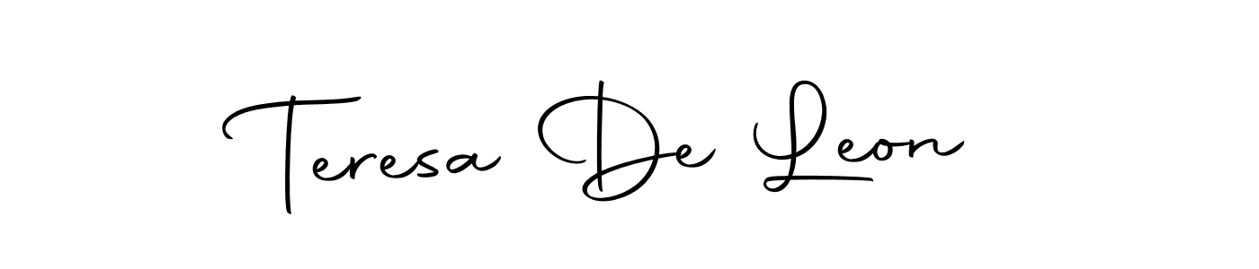 Make a short Teresa De Leon signature style. Manage your documents anywhere anytime using Autography-DOLnW. Create and add eSignatures, submit forms, share and send files easily. Teresa De Leon signature style 10 images and pictures png