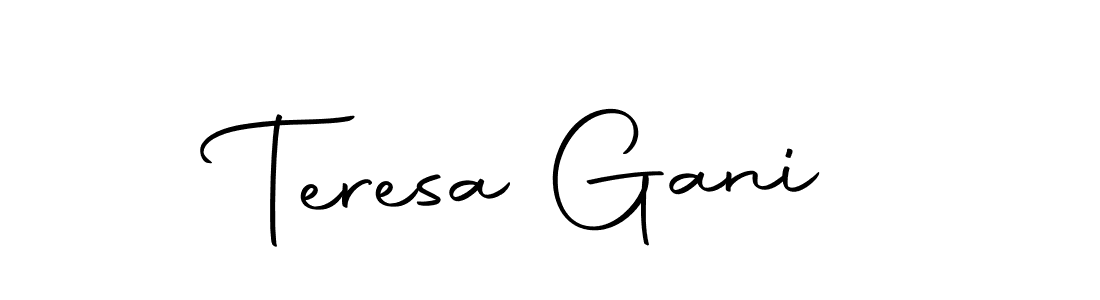 How to make Teresa Gani signature? Autography-DOLnW is a professional autograph style. Create handwritten signature for Teresa Gani name. Teresa Gani signature style 10 images and pictures png
