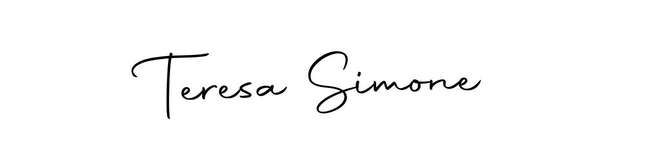 Make a short Teresa Simone signature style. Manage your documents anywhere anytime using Autography-DOLnW. Create and add eSignatures, submit forms, share and send files easily. Teresa Simone signature style 10 images and pictures png