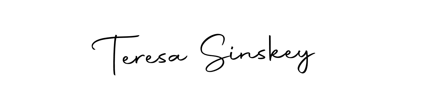 Make a short Teresa Sinskey signature style. Manage your documents anywhere anytime using Autography-DOLnW. Create and add eSignatures, submit forms, share and send files easily. Teresa Sinskey signature style 10 images and pictures png