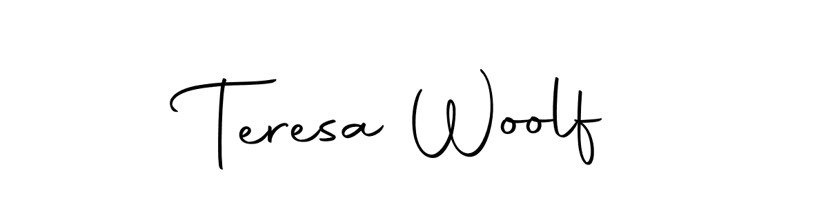 Design your own signature with our free online signature maker. With this signature software, you can create a handwritten (Autography-DOLnW) signature for name Teresa Woolf. Teresa Woolf signature style 10 images and pictures png