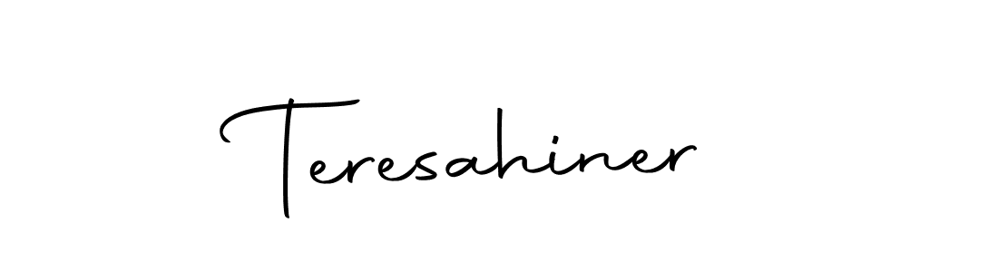 This is the best signature style for the Teresahiner name. Also you like these signature font (Autography-DOLnW). Mix name signature. Teresahiner signature style 10 images and pictures png