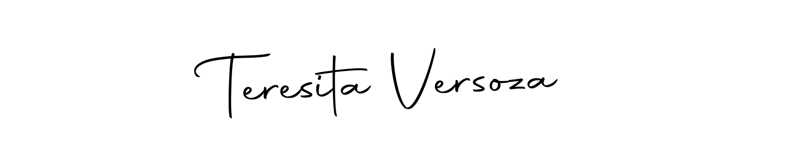 Autography-DOLnW is a professional signature style that is perfect for those who want to add a touch of class to their signature. It is also a great choice for those who want to make their signature more unique. Get Teresita Versoza name to fancy signature for free. Teresita Versoza signature style 10 images and pictures png