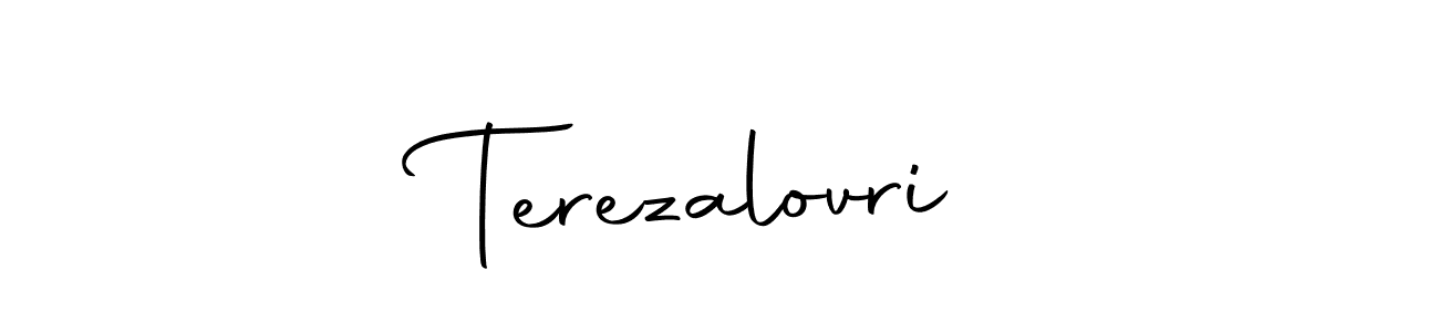 You should practise on your own different ways (Autography-DOLnW) to write your name (TerezalovriĆ) in signature. don't let someone else do it for you. TerezalovriĆ signature style 10 images and pictures png