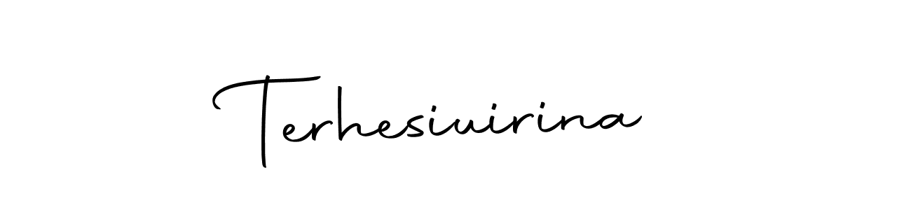 Make a short Terhesiuirina signature style. Manage your documents anywhere anytime using Autography-DOLnW. Create and add eSignatures, submit forms, share and send files easily. Terhesiuirina signature style 10 images and pictures png