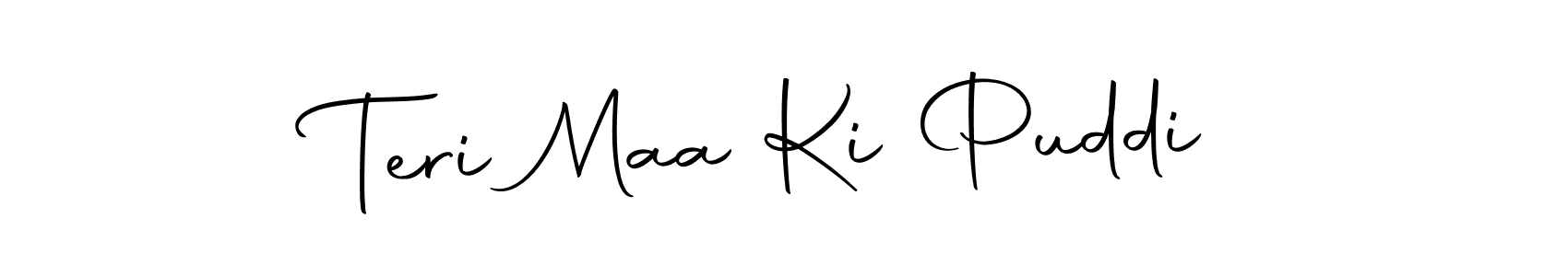 Similarly Autography-DOLnW is the best handwritten signature design. Signature creator online .You can use it as an online autograph creator for name Teri Maa Ki Puddi. Teri Maa Ki Puddi signature style 10 images and pictures png