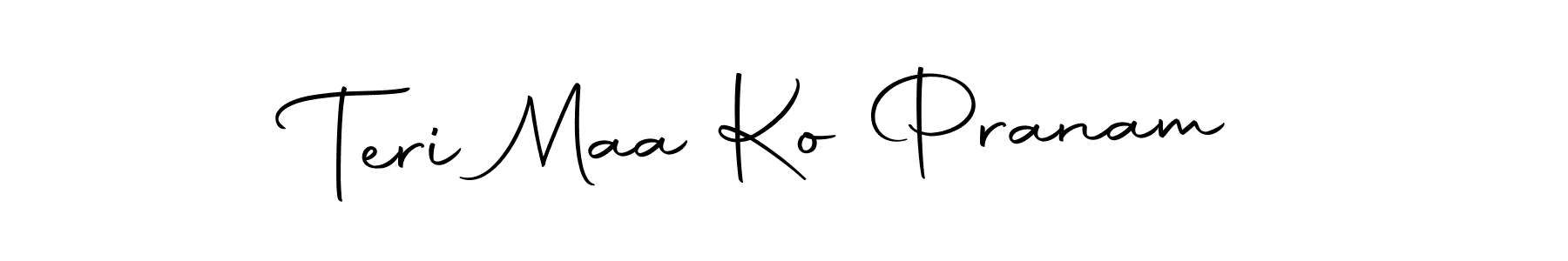 Make a beautiful signature design for name Teri Maa Ko Pranam. Use this online signature maker to create a handwritten signature for free. Teri Maa Ko Pranam signature style 10 images and pictures png