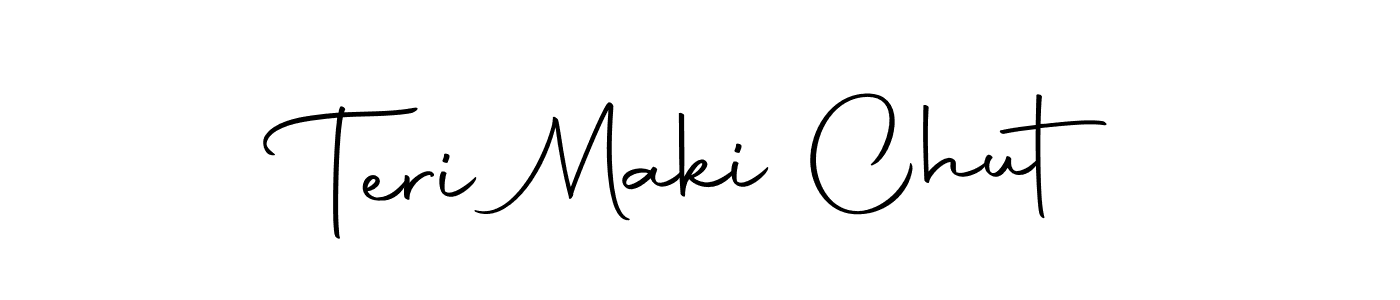 if you are searching for the best signature style for your name Teri Maki Chut. so please give up your signature search. here we have designed multiple signature styles  using Autography-DOLnW. Teri Maki Chut signature style 10 images and pictures png