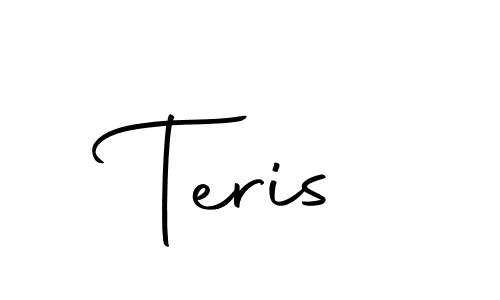 Use a signature maker to create a handwritten signature online. With this signature software, you can design (Autography-DOLnW) your own signature for name Teris. Teris signature style 10 images and pictures png