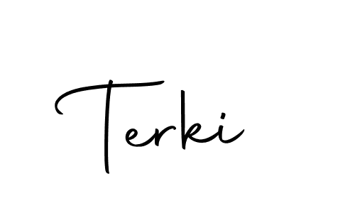 Make a beautiful signature design for name Terki. With this signature (Autography-DOLnW) style, you can create a handwritten signature for free. Terki signature style 10 images and pictures png