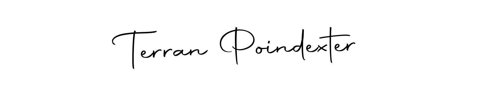 Make a beautiful signature design for name Terran Poindexter. Use this online signature maker to create a handwritten signature for free. Terran Poindexter signature style 10 images and pictures png